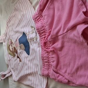 Max Studio Pink and White Striped Tank Top